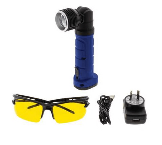 Jayair Rechargble Led Uv Inspection Lamp With Goggles