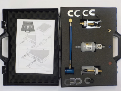 Brain Bee Air Conditioning System Flushing Kit showing contents in case